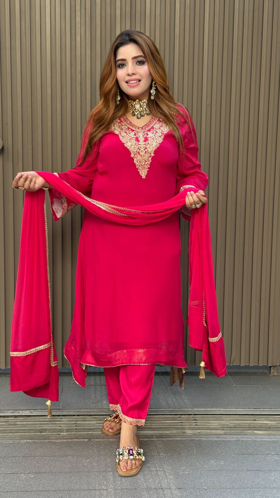 Arvika Suit Set -Magenta, Purple